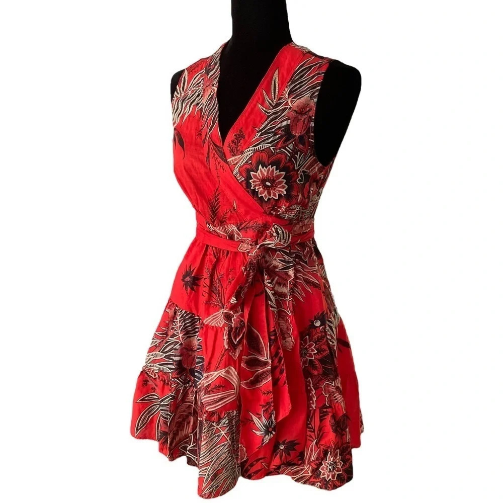 Nwt Banana Republic ( Summer 2022) Petite Stampa Mini Dress Size Xsp